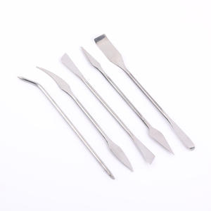 Ensemble <span class=keywords><strong>d</strong></span>'outils de modelage en acier inoxydable 5 pièces - Couteaux à sculpter pour l'argile, les polymères à <span class=keywords><strong>base</strong></span> <span class=keywords><strong>d</strong></span>'<span class=keywords><strong>huile</strong></span>, lavables au lave-vaisselle, durables - Product Image 4