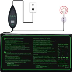 Tapis chauffant de tapis direct d'usine Offre Spéciale avec coussin chauffant hydroponique imperméable de thermostat pour le chauffage de croissance