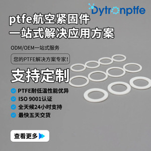 Defluorine PTFE <b>Gasket</b> Aerospace Grade -190 To 260 Celsius Non Standard Part - Product Image 1