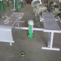 Équipement de planche assise extérieure pour deux personnes Équipement de sport en gros en acier