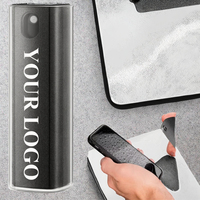 Nouveautés tendance 2025 - Vaporisateur nettoyant pour écran LCD en microfibre portable avec logo personnalisé, gadget tendance pour nettoyer les écrans d'ordinateur