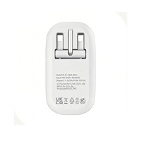 Cargador Rápido para Teléfono Compatible con USB-C de Doble Puerto y 36 W, Enchufe Estándar Plegable de 3 Pines