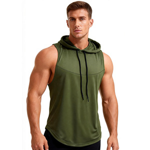 XIANGYU Débardeur <span class=keywords><strong>de</strong></span> sport à capuche sans manches pour homme, séchage rapide, pour <span class=keywords><strong>musculation</strong></span> et entraînement - Product Image 6