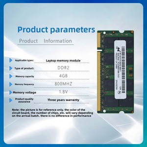 Module de mémoire Crucial 4 Go <span class=keywords><strong>DDR2</strong></span> 800 MHz PC2-6400S pour ordinateur portable en stock - Product Image 3