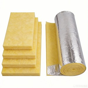 Factory Supply Glass Wool Roll Fiberglass Insulation Blanket Sound Heat Insulation Material - Product Image 1