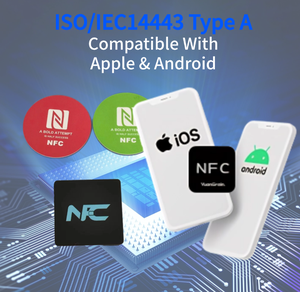 Etiquetas Adhesivas NFC Regrabables Anti-Metal <span class=keywords><strong>de</strong></span> 13.56MHz, Resistentes al Agua, con Memoria <span class=keywords><strong>de</strong></span> 144 Bytes, Chip 1K, PVC, Compatibles con RFID, para Hotel - Product Image 4