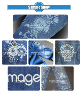 Tốc độ cao jeans Máy khắc Laser CO2 denim vải khắc galvo hệ thống máy quét tự động băng tải dệt Laser Cutter - Product Image 4