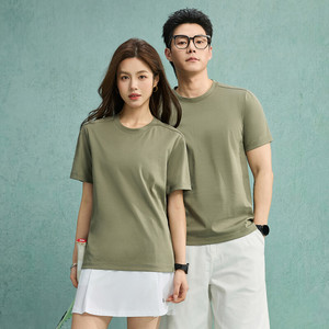เสื้อยืดคอกลมแขนสั้นสำหรับผู้ชายป้องกันแบคทีเรียเสื้อยืดสกรีนออกแบบได้ตามที่ต้องการ185กรัม - Product Image 3