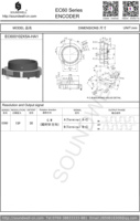 Capteur rotatif à axe creux avec encodeur optique incrémental EC60 60 mm et support de montage