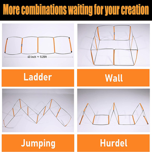 Có thể gập lại ngay lập tức thiết lập rối miễn phí tập luyện thang cho Kid dành cho người lớn bóng đá tốc độ thang nhanh nhẹn thiết bị đào tạo nhanh nhẹn thang - Product Image 2