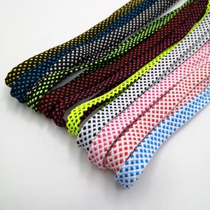 Lacets plats en polyester personnalisés, vente en gros, très demandés, largeur 8-10 mm, avec embouts en plastique transparent <span class=keywords><strong>pour</strong></span> chaussures de sport - Product Image 6