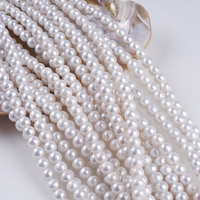 Vente en gros de perles d'eau douce Edison de qualité AA, rondes, blanches naturelles, 8-9 mm, pour la fabrication de bijoux