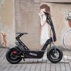 HEZZO F8 Scooter Eléctrico Plegable de 16 Pulgadas, 72V, 10KW, 25km/h, 50Ah, Autonomía de 90-100km/h, Asiento Impermeable, Suspensión Delantera, Aluminio, App - Product Image 4