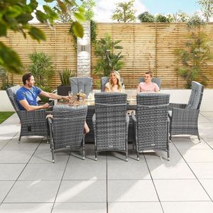 Set Divano Sezionale da Esterno con Braciere 6 Pezzi per Giardino e Patio, Resistente a Tutte le Condizioni Atmosferiche - Esaurito - Product Image 5