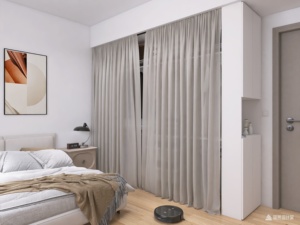 Solution de rangement pour vêtements de <span class=keywords><strong>chambre</strong></span> à coucher, pliable, réglable, suspendue, anti-poussière, <span class=keywords><strong>avec</strong></span> <span class=keywords><strong>rideau</strong></span> - Product Image 3