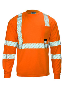 Khả năng hiển thị cao Nhà máy trực tiếp dài tay áo an toàn Áo sơ mi cho an ninh người đàn ông làm việc mặc - Product Image 6