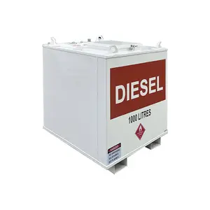 Tanque de transferência diesel de parede dupla 1000L de aço com aglomerado direto da fábrica