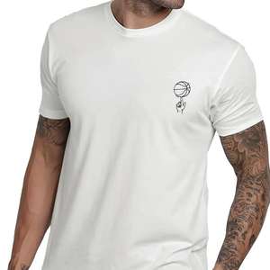 T-shirt de luxe haut de gamme, couleur unie, impression de logo personnalisée, t-shirt surdimensionné 220GSM 100% coton de haute qualité unisexe - Product Image 1