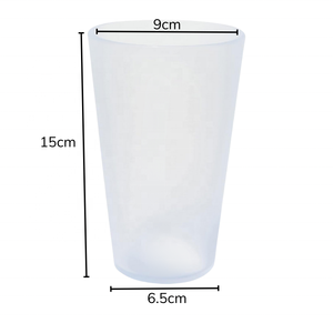 16 OZ High Quality Silicone <b>Cup</b> <b>Reusable</b> & Eco-Friendly Drinking <b>Cup</b> - Product Image 3