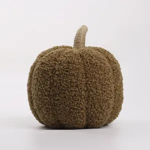 Fonte fabbrica di peluche di zucca 3D zucca di Halloween per vacanze federa cuscino di zucca cuscino del divano