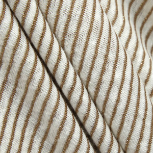 Haut <span class=keywords><strong>de</strong></span> gamme absorbant l'humidité doux en gros naturel rayé personnalisé concepteur multi couleur <span class=keywords><strong>lin</strong></span> mélangé t-shirt tissu - Product Image 3