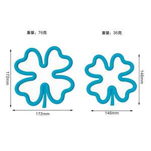 Silicone Four Leaf Clover Coaster 172mm Waterproof Heat Insulating Coffee <b>Tea</b> <b>Cup</b> Mat Home Tableware Placemat - Product Image 1