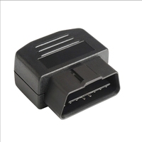 Conector macho universal de 16 pines OBD II OBD2 para camión de coche de 12V 24V (negro)