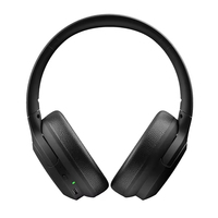 Casque de jeu sans fil supra-auriculaire avec ANC, contrôle tactile, faible latence, indicateur de batterie LED - Casque stéréo portable pour iOS et Android