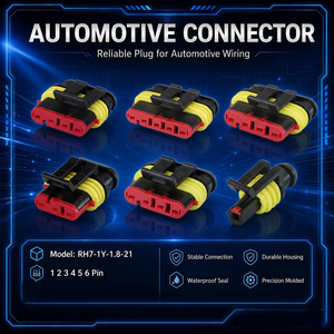 282080-1/282090-1 Reelhon 1/2/3/4/5/6Pin Female 1.8mm Waterproof Auto Connector Wire Harness Cable Electric <b>Terminal</b> - Product Image 1