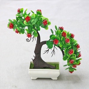 Décoratif Artificiel En Pot Plante Fleur Rose Promotionnel Boîte De Mariage En Céramique Style <span class=keywords><strong>Tissu</strong></span> Emballage Pièce Bonsaï Jardin Couleur - Product Image 4