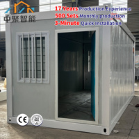 Conteneur pliable Z, maison portable, kit modulaire préfabriqué de 20 pieds, maisons pliables, installation rapide