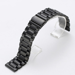 Compatible avec la montre série 10, bracelet pour GT5, bracelet de montre en acier inoxydable massif à trois perles, boucle déployante, bracelet de montre de 22 mm - Product Image 4