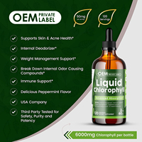 Gouttes de chlorophylle liquide naturelles, concentré de chlorophylle, saveur menthe, complément énergétique, soutien immunitaire, vente en gros