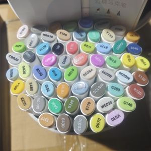 Ensemble de stylos <span class=keywords><strong>à</strong></span> double brosse professionnels de marque personnalisée, marqueurs de couleur de 300 couleurs avec sac de transport, <span class=keywords><strong>feutre</strong></span> <span class=keywords><strong>à</strong></span> <span class=keywords><strong>alcool</strong></span>, emballage en vrac - Product Image 2