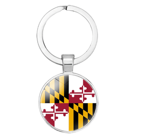 علم ماريلاند مفتاح أمريكا الرقمي الولايات المتحدة نمط علم الولايات صورة سلسلة مفاتيح من المصنع مباشرة - Product Image 1