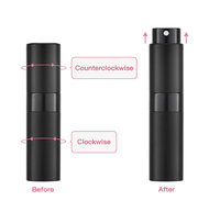 Atomiseur de voyage portable 8ml Mini vaporisateur d'eau de Cologne rechargeable Petit distributeur de liquide vide pour parfum Lotion après-rasage