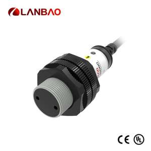 Lanbao Retro Reflection 3m Sensing Distance 30v Dc 3/4 Wires M18 Photoelectric Sensor