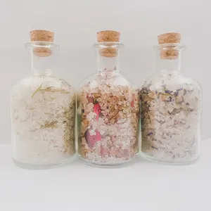 Özel etiket banyo tozu yüksek kaliteli bitkisel kristal banyo tuzları banyo malzemeleri