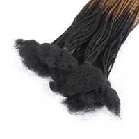 Estensioni dei Dreadlocks dei capelli umani al 100% per uomo/donna/bambini 0.2cm di larghezza estensioni permanenti del Dread Loc fatte a mano complete capelli umani