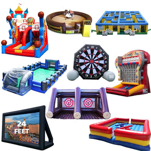 Gioco Gonfiabile Lancio dell'Ascia per Esterni, <span class=keywords><strong>Stand</strong></span> per <span class=keywords><strong>Giochi</strong></span> da Luna Park, <span class=keywords><strong>Giochi</strong></span> Gonfiabili da Carnevale, Paracadute Gonfiabile per Eventi - Product Image 2