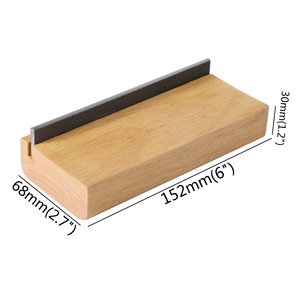 Muspor Lime à Niveaux de Frettes 2-en-1 pour <span class=keywords><strong>Guitare</strong></span>, Lime à Couronne de Frettes Double Usage Angulaire 35/90 (avec Rayon), en Bois d'Olivier et Acier au Carbone - Product Image 4