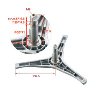 Pièces détachées pour <span class=keywords><strong>lave</strong></span>-<span class=keywords><strong>linge</strong></span> : Support en acier pour trépied, arbre de tambour, araignée d'arbre de <span class=keywords><strong>lave</strong></span>-<span class=keywords><strong>linge</strong></span> - Product Image 2