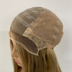 شعر مستعار طبي من السيليكون بشعر حرير صغير من الدانتيل من الدرجة الأساسية شعر مستعار طبي أشقر أشقر للنساء لمرضى السرطان الثعلبة - Product Image 1