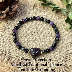 Pulsera de Piedra Natural con Cuentas de Vidrio Coloridas, Serenidad y Calma, Exportador Experimentado, Suministro Integral - Product Image 2