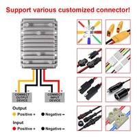 Convertidor Reductor de Voltaje DC/DC Monofásico Personalizable e Impermeable de 48V a 12V 30A, Fuente de Alimentación de 360W