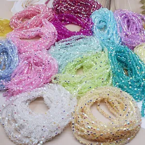 4mm <strong>2</strong> strand 160pcs <strong>AB</strong> Color Bicone Crystal Glass Beads Loose Spacer Beads Austria Faceted Crystal Beads For Jewelry Making DIY - Product Image 4