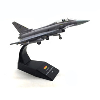 Penjualan terlaris skala 1/100 Model pesawat tempur paduan logam Modern Typhoon EF2000 Eropa kualitas tinggi Angkatan Udara Jerman