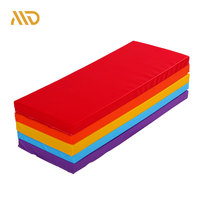 Tapis d'exercice en mousse épaisse pliable à cinq plis personnalisé en gros 6 'x 2' avec bordure et poignées pour la gymnastique