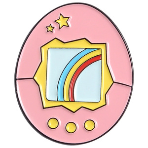 Console de jeu créative de dessin animé mignon rose, épingles en émail doux - Product Image 4