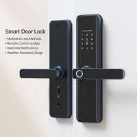 2026 untuk EY-528 Smart Lock Alexa App Sidik Jari Tanpa Kunci Wi-Fi/ Kontrol Jarak Jauh untuk Pintu Rumah Kayu/Aluminium/Baja